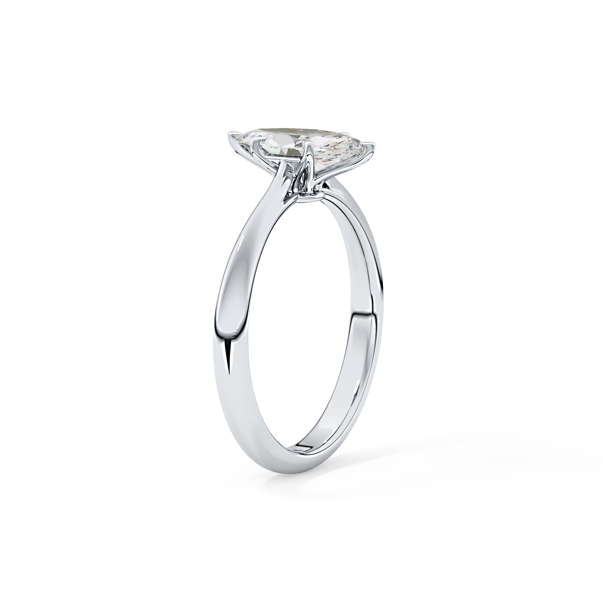 Marquise Solitaire Lab Grown Diamond Engagement Ring