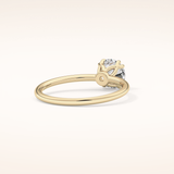 1.03 CT Round Shaped Solitaire Moissanite Engagement Ring
