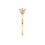 Round Solitaire Lab Grown Diamond Engagement Ring