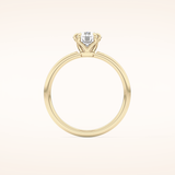 1.03 CT Round Shaped Solitaire Moissanite Engagement Ring