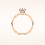 1.03 CT Round Shaped Solitaire Moissanite Engagement Ring