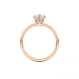 Round Solitaire Lab Grown Diamond Engagement Ring