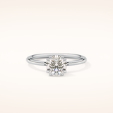 1.03 CT Round Shaped Solitaire Moissanite Engagement Ring