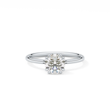 Round Solitaire Lab Grown Diamond Engagement Ring
