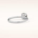 1.03 CT Round Shaped Solitaire Moissanite Engagement Ring