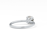 Round Solitaire Lab Grown Diamond Engagement Ring