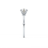 Round Solitaire Lab Grown Diamond Engagement Ring
