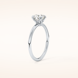1.03 CT Round Shaped Solitaire Moissanite Engagement Ring