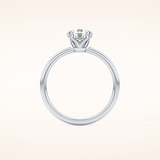 1.03 CT Round Shaped Solitaire Moissanite Engagement Ring