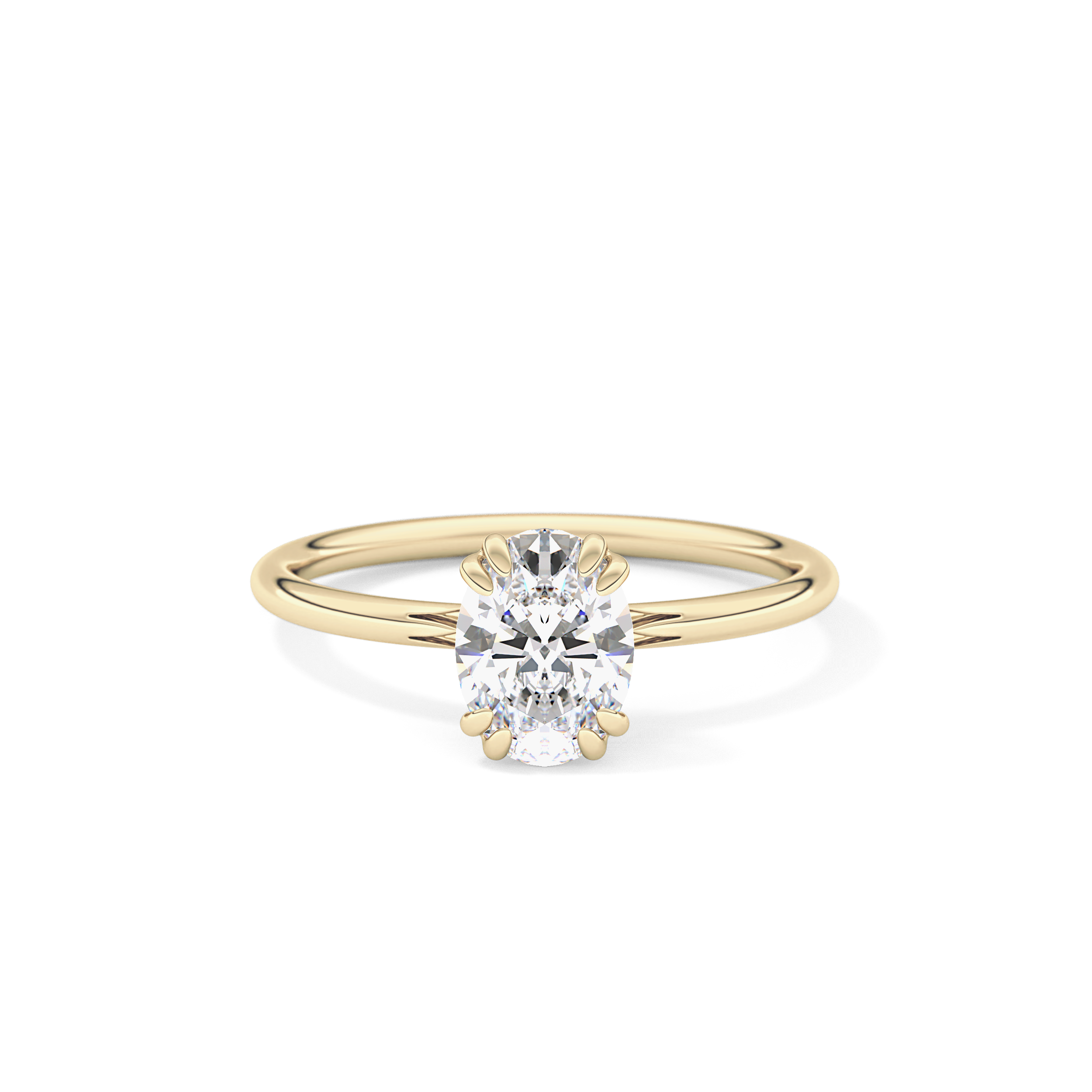 Oval Solitaire Lab Grown Diamond Engagement Ring