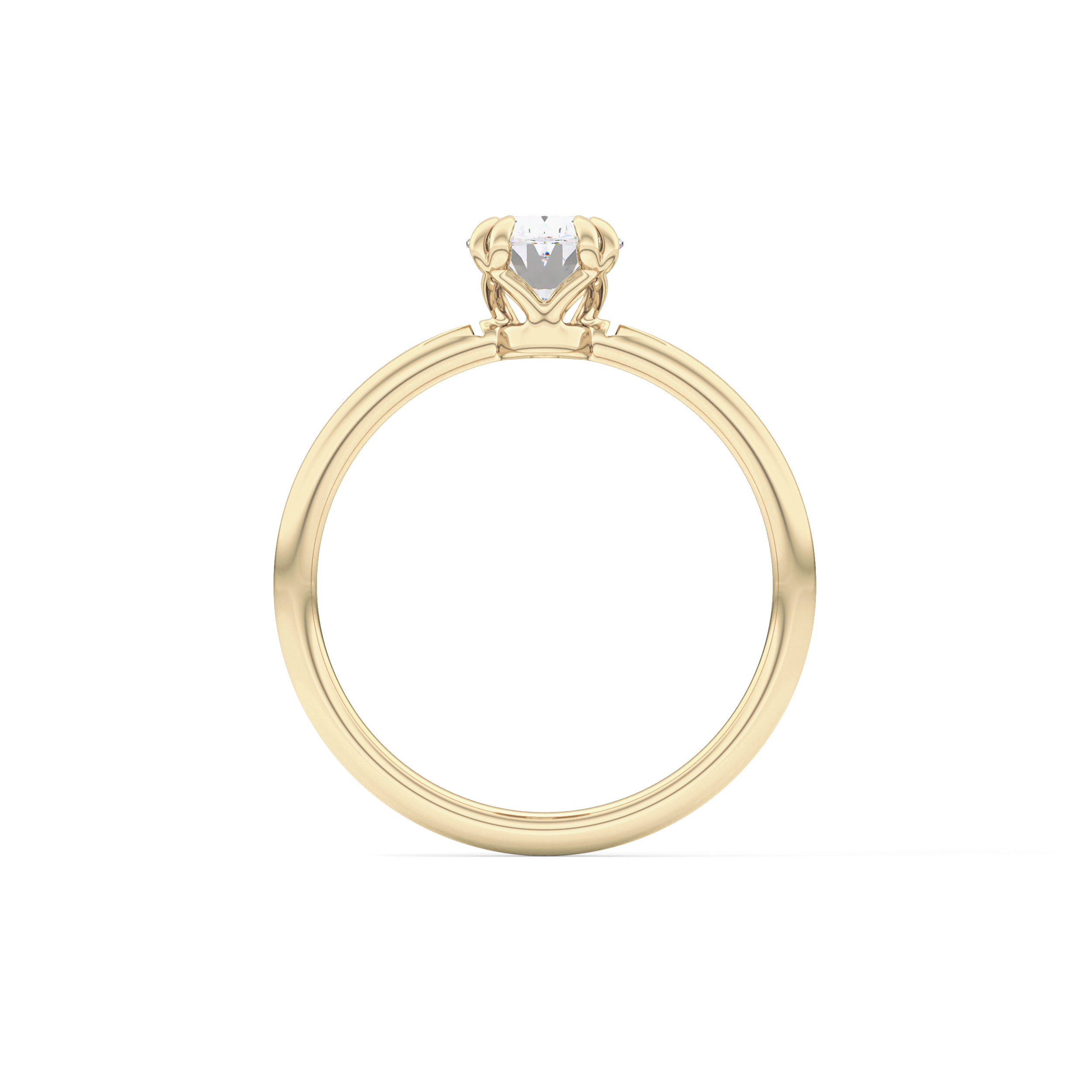 Oval Solitaire Lab Grown Diamond Engagement Ring