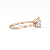 Oval Solitaire Lab Grown Diamond Engagement Ring