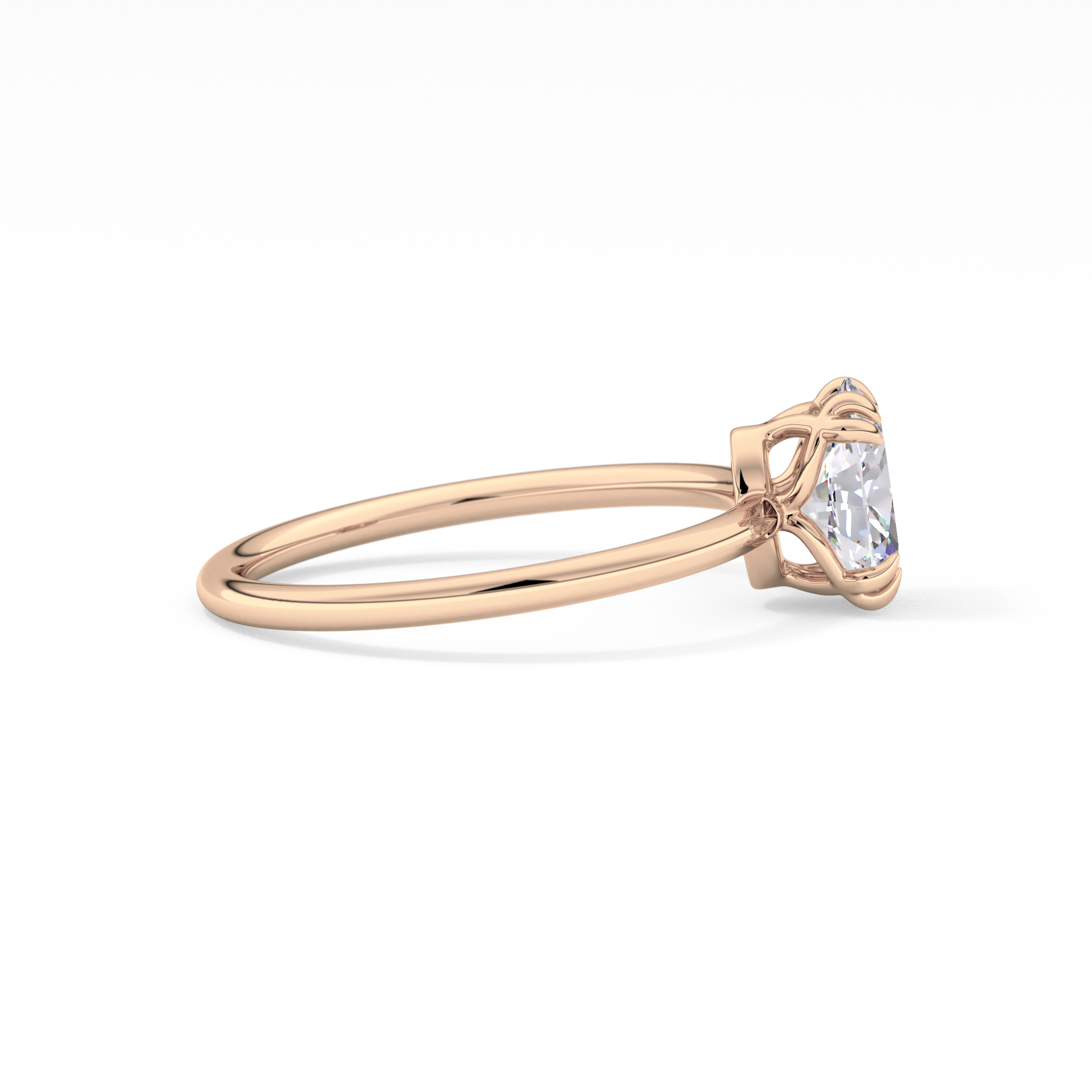Oval Solitaire Lab Grown Diamond Engagement Ring