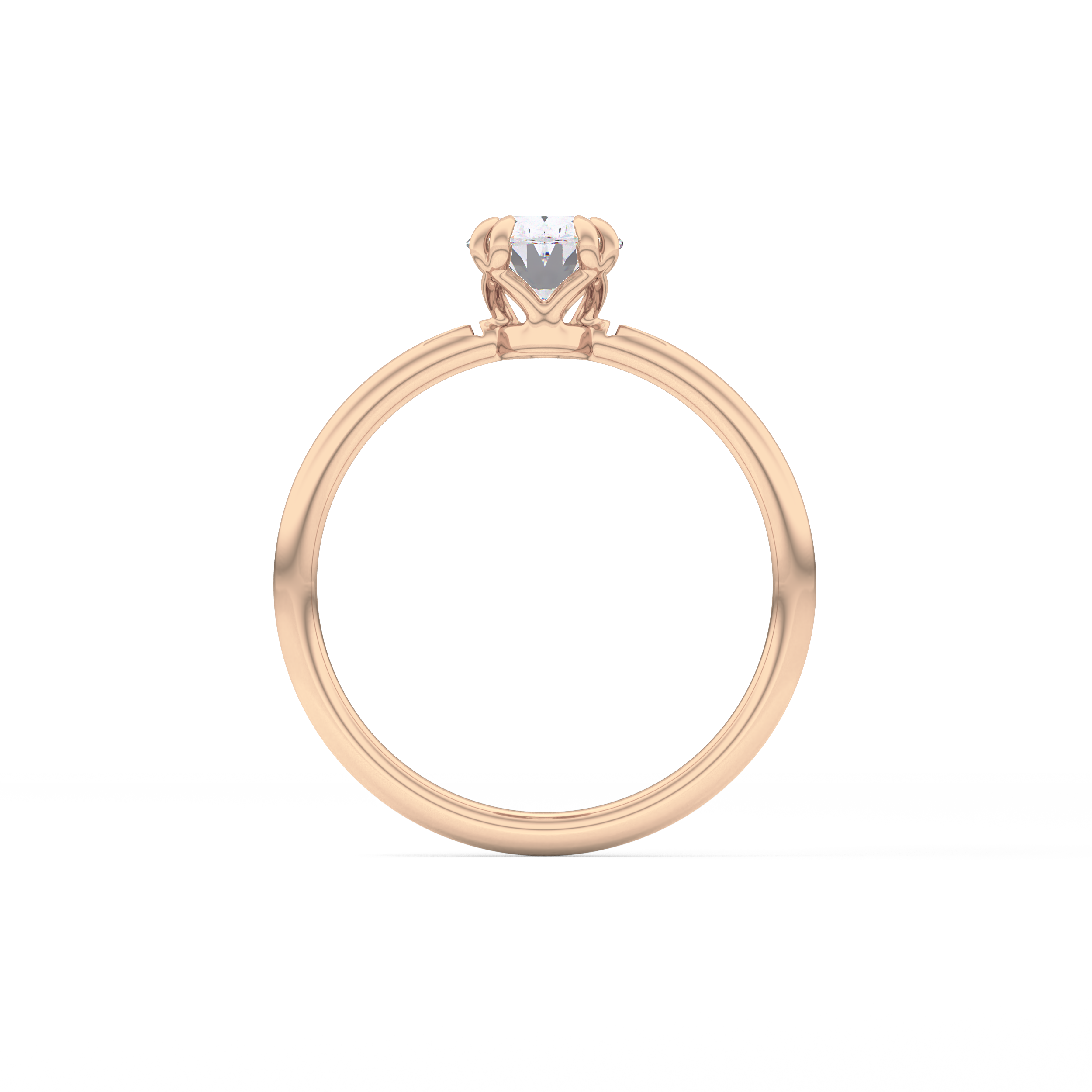 Oval Solitaire Lab Grown Diamond Engagement Ring