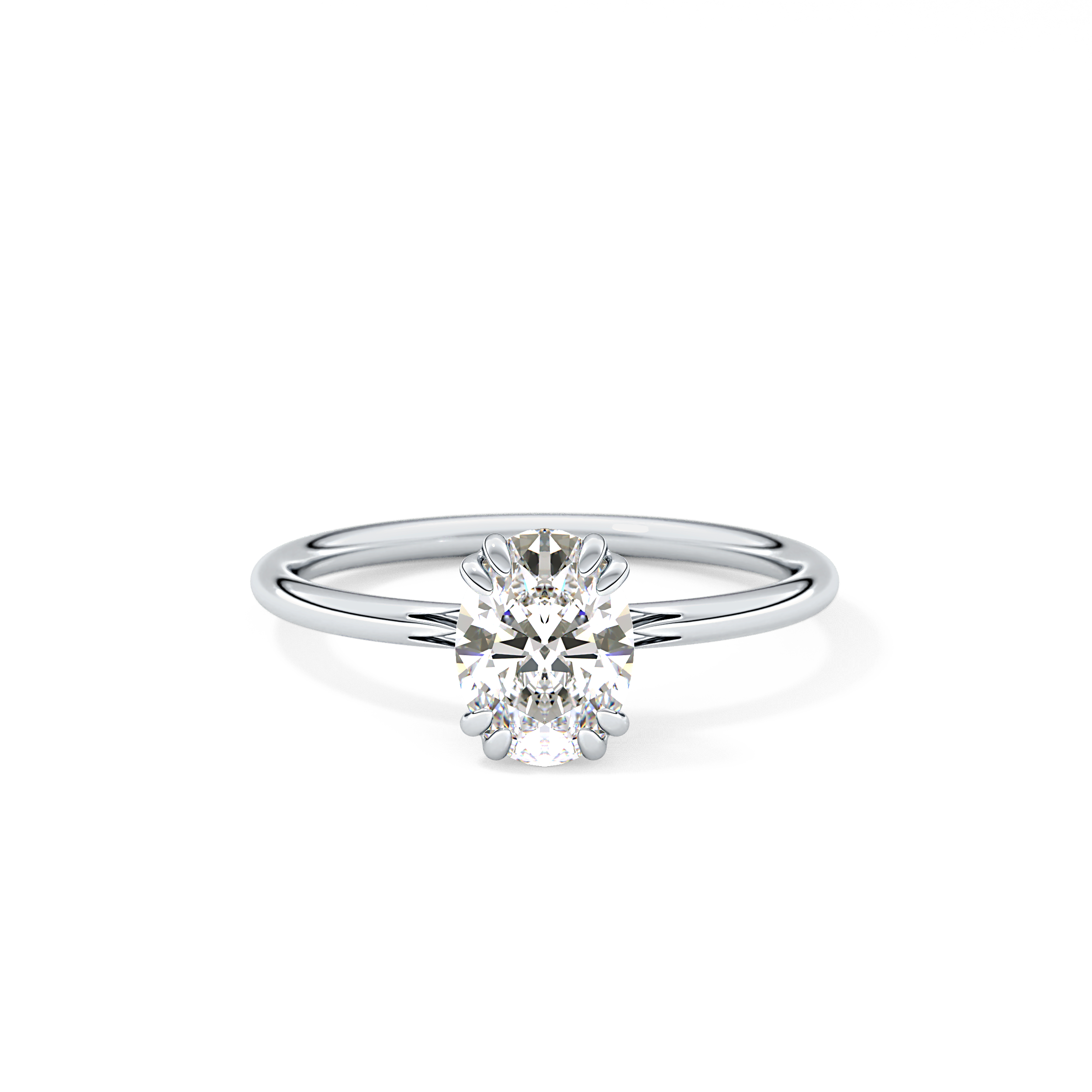 Oval Solitaire Lab Grown Diamond Engagement Ring