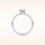 0.93 CT Oval Shaped Solitaire Moissanite Engagement Ring