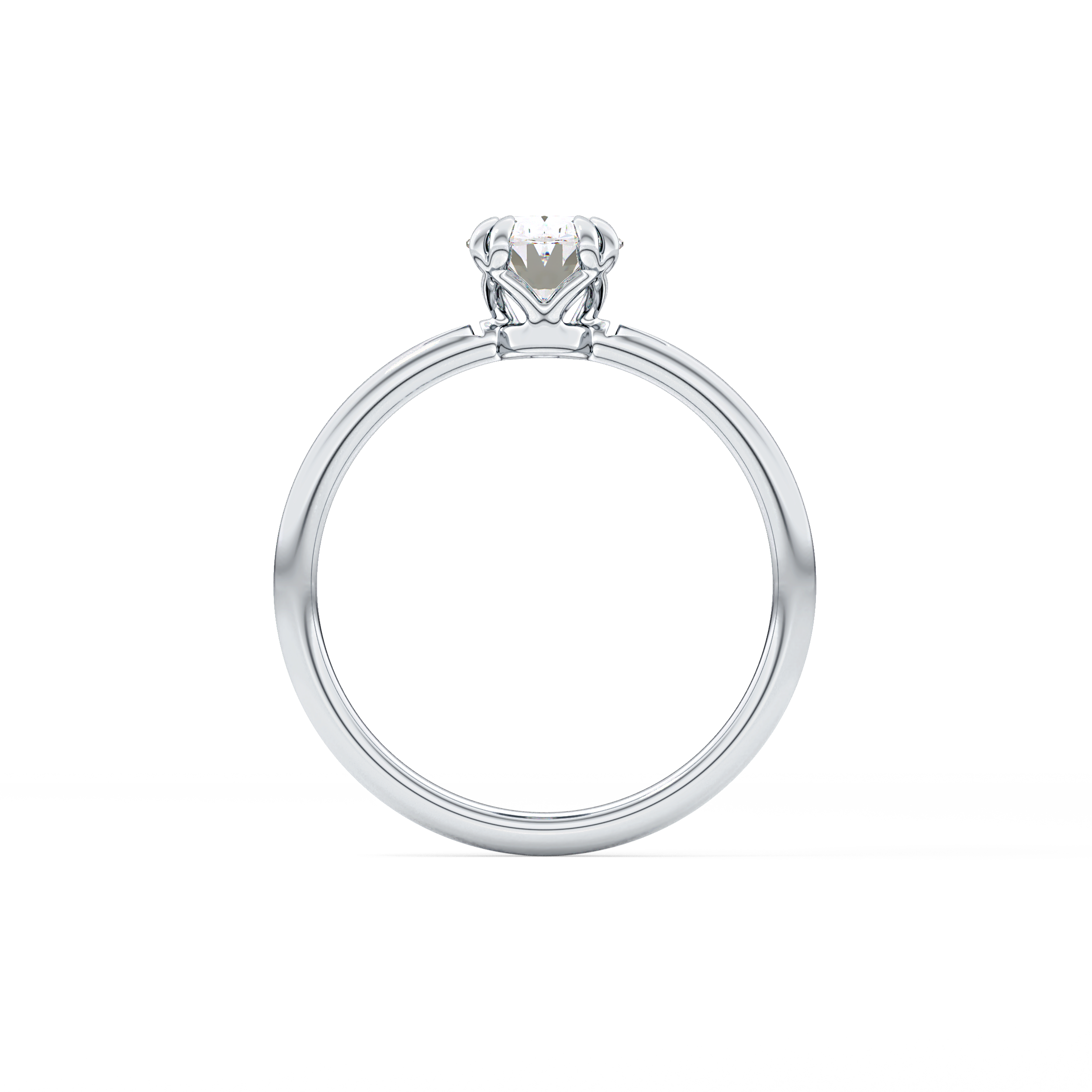 Oval Solitaire Lab Grown Diamond Engagement Ring