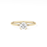 Cushion Solitaire Lab Grown Diamond Engagement Ring