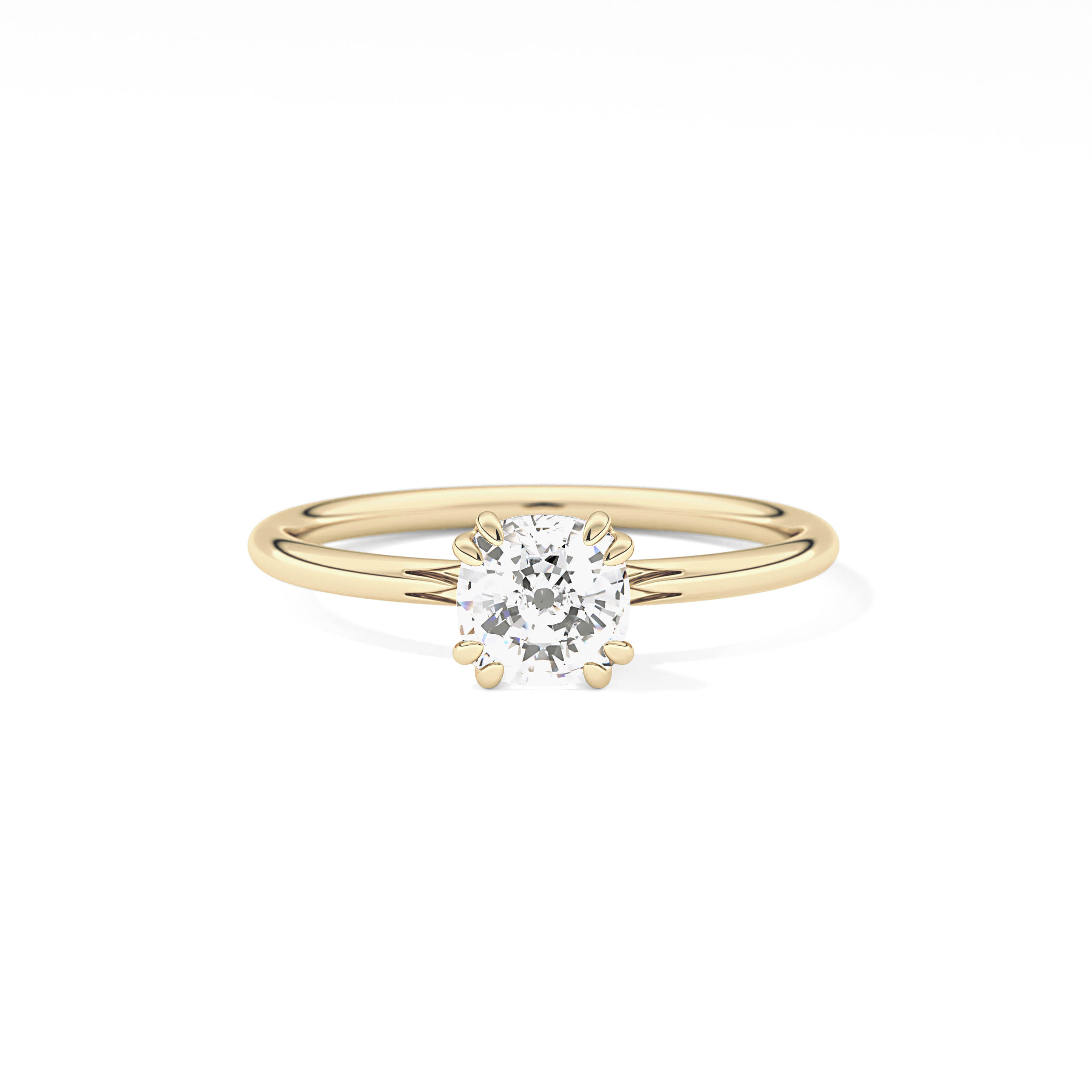 Cushion Solitaire Lab Grown Diamond Engagement Ring