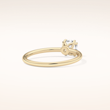 1.04 CT Cushion Shaped Solitaire Moissanite Engagement Ring