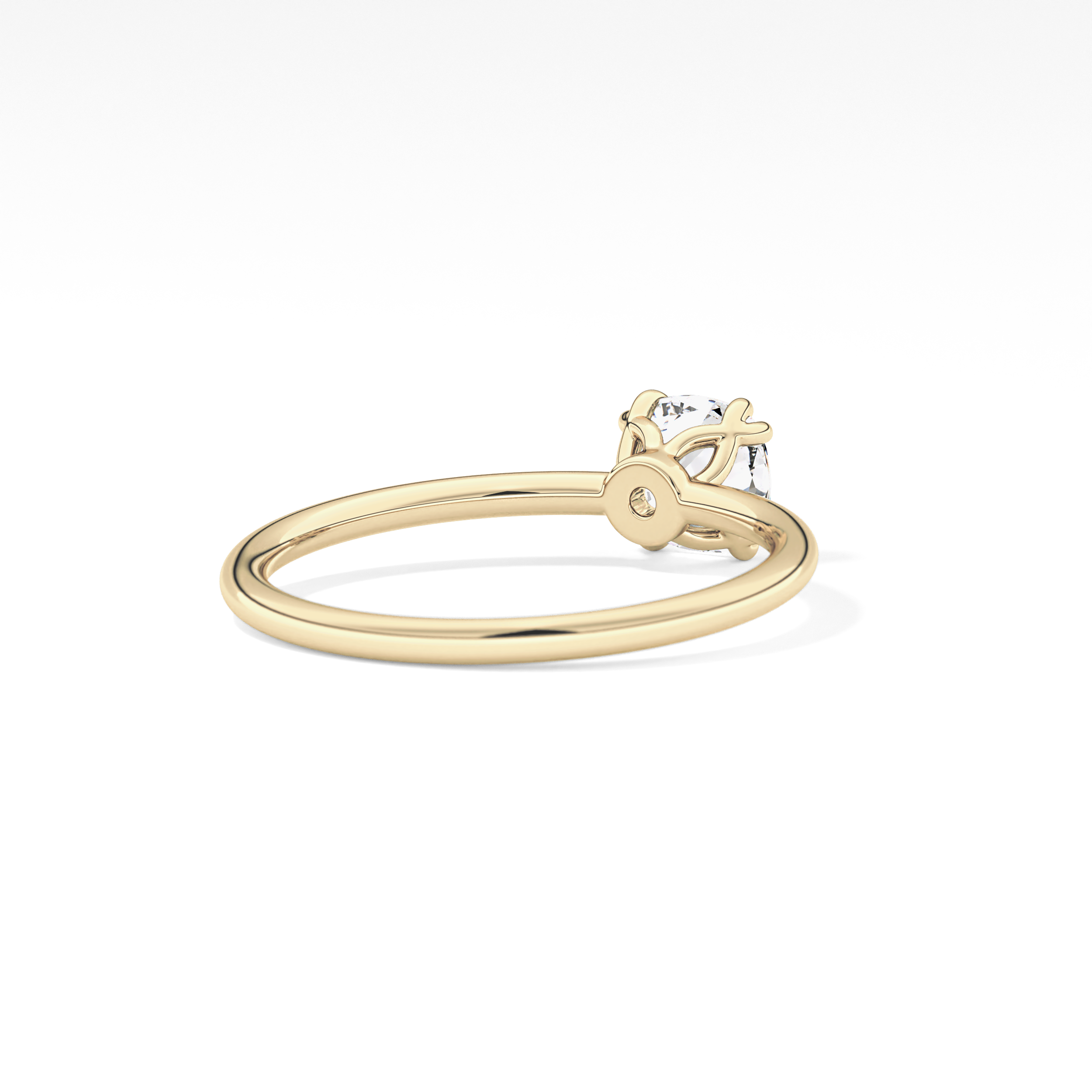 Cushion Solitaire Lab Grown Diamond Engagement Ring
