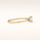 1.04 CT Cushion Shaped Solitaire Moissanite Engagement Ring