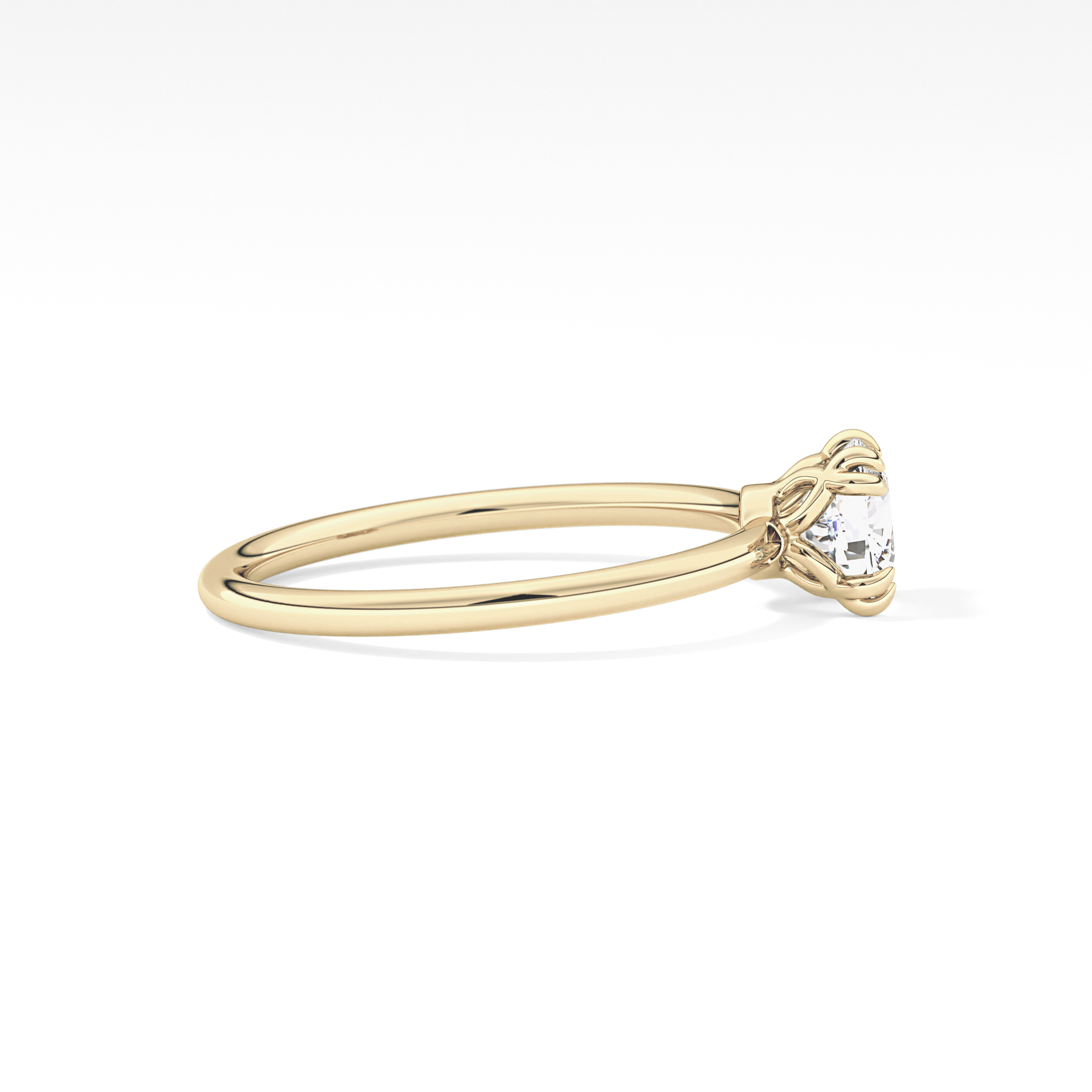 Cushion Solitaire Lab Grown Diamond Engagement Ring