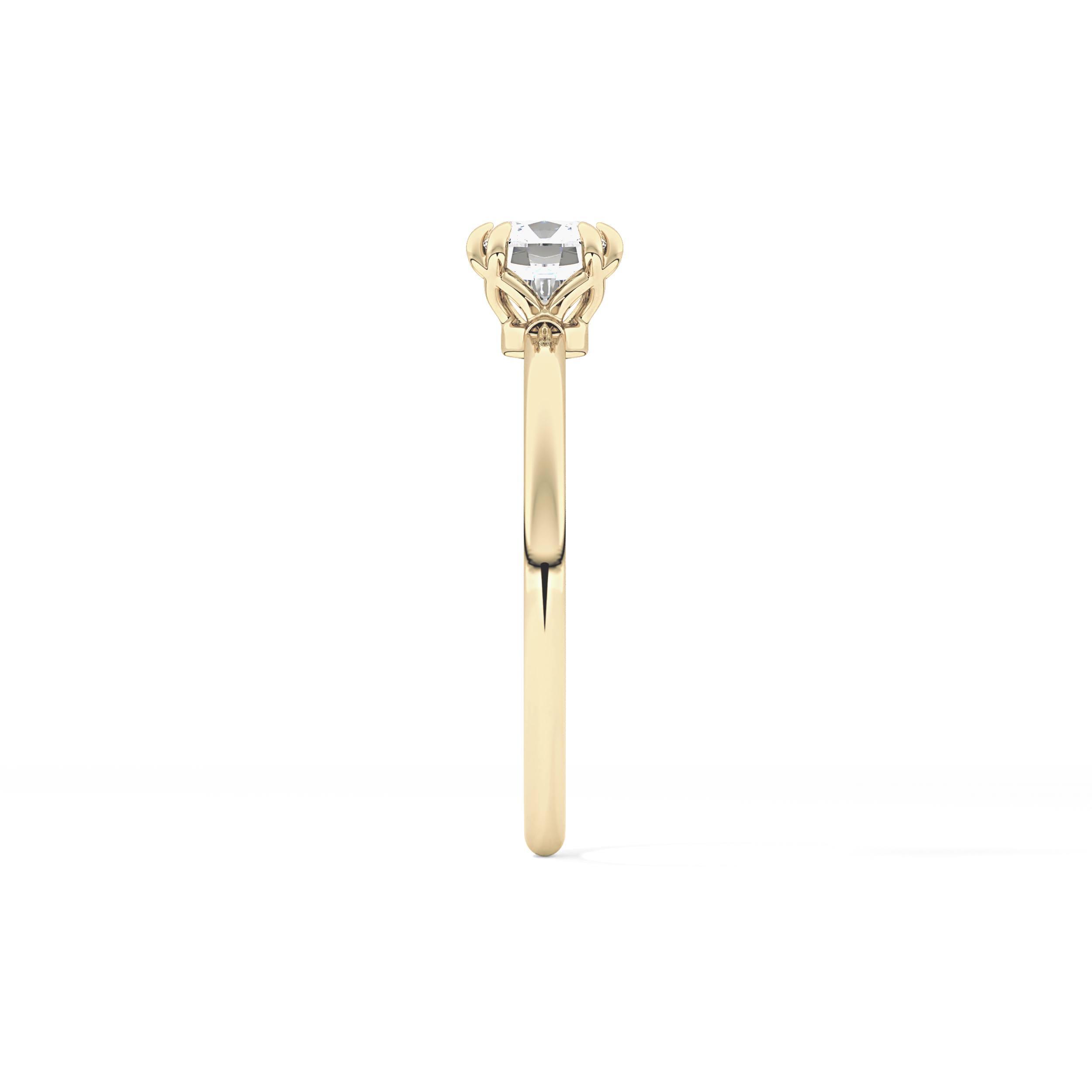 Cushion Solitaire Lab Grown Diamond Engagement Ring