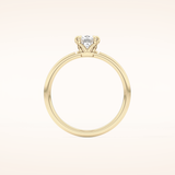1.04 CT Cushion Shaped Solitaire Moissanite Engagement Ring
