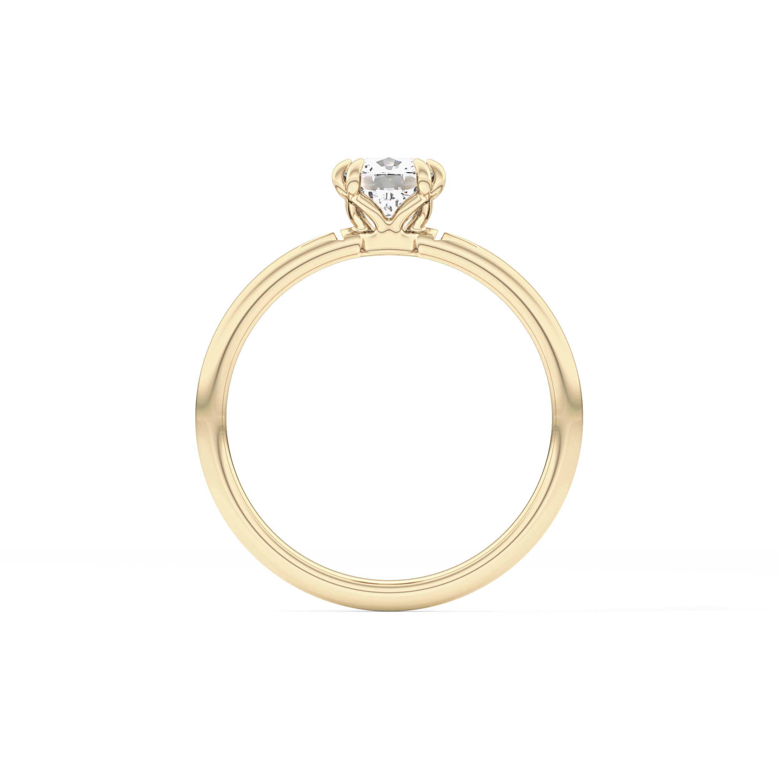 Cushion Solitaire Lab Grown Diamond Engagement Ring