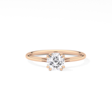 Cushion Solitaire Lab Grown Diamond Engagement Ring