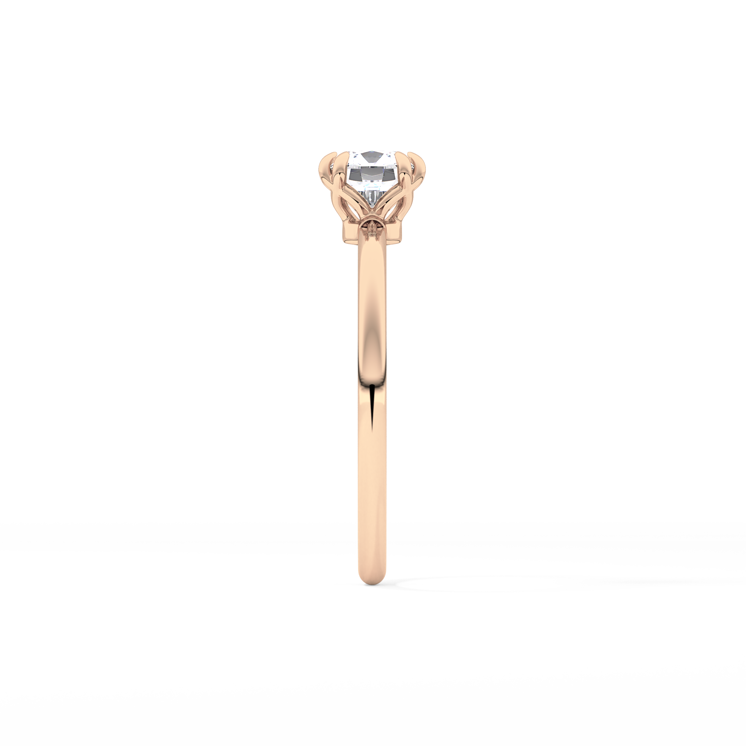 Cushion Solitaire Lab Grown Diamond Engagement Ring