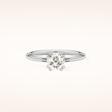 1.04 CT Cushion Shaped Solitaire Moissanite Engagement Ring