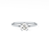 Cushion Solitaire Lab Grown Diamond Engagement Ring