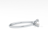 Cushion Solitaire Lab Grown Diamond Engagement Ring
