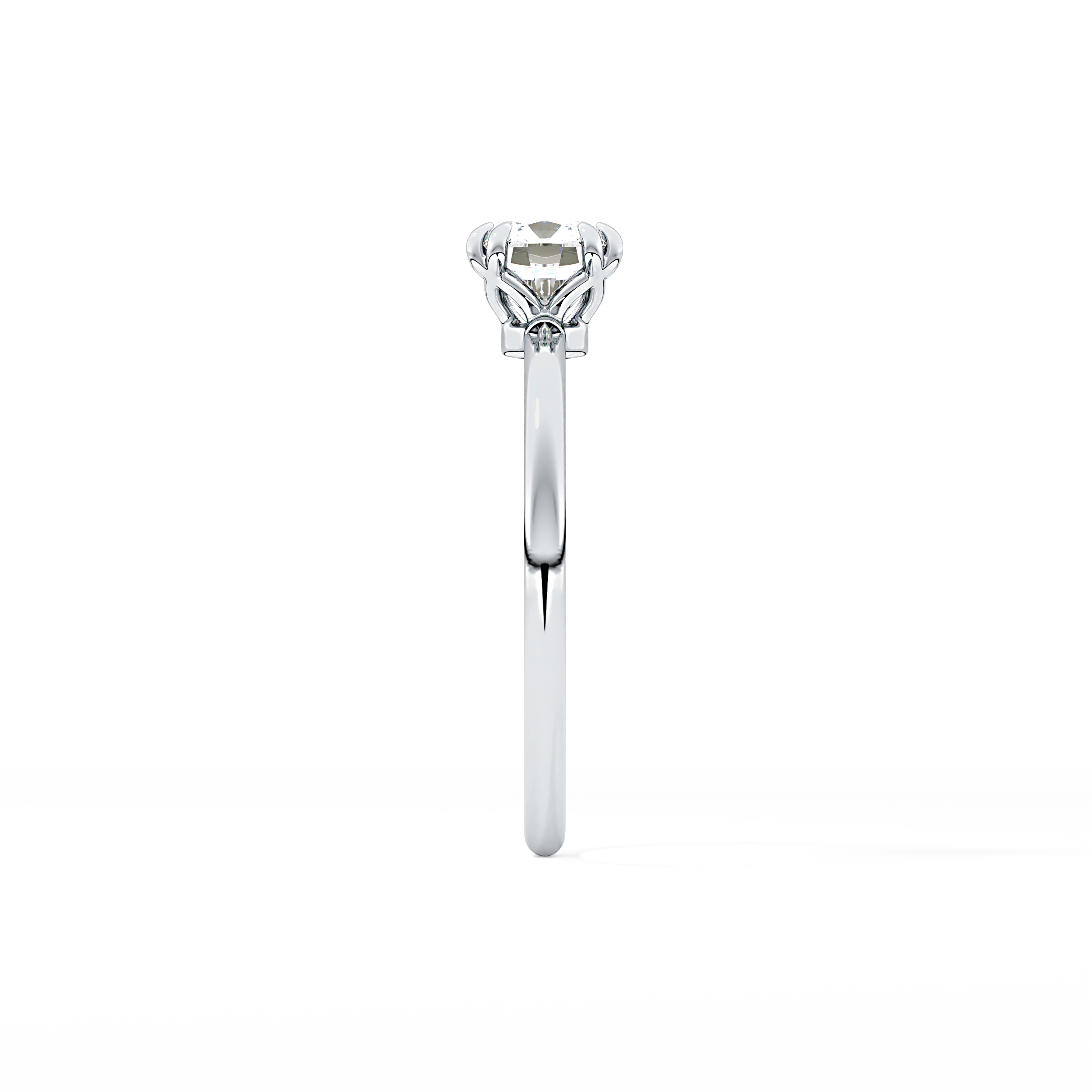 Cushion Solitaire Lab Grown Diamond Engagement Ring
