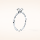 1.04 CT Cushion Shaped Solitaire Moissanite Engagement Ring