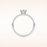 1.04 CT Cushion Shaped Solitaire Moissanite Engagement Ring