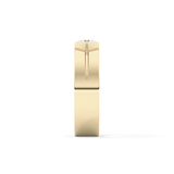 Round Cut 0.59 Carat Moissanite Men's Wedding Band – Tenison Setting & Solitaire Style in Gold 12