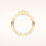 0.59 TCW Round Shaped Moissanite Wedding Band
