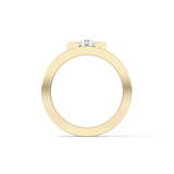 Round Cut 0.59 Carat Moissanite Men's Wedding Band – Tenison Setting & Solitaire Style in Gold 16