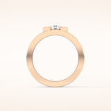 0.59 TCW Round Shaped Moissanite Wedding Band