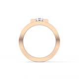 Round Cut 0.59 Carat Moissanite Men's Wedding Band – Tenison Setting & Solitaire Style in Gold 24