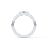 Round Cut 0.59 Carat Moissanite Men's Wedding Band – Tenison Setting & Solitaire Style in Gold 8