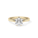 Round Solitaire Lab Grown Diamond Engagement Ring