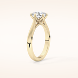 1.62 CT Round Shaped Solitaire Moissanite Engagement Ring
