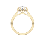 Round Solitaire Lab Grown Diamond Engagement Ring