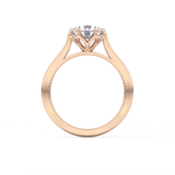 Round Solitaire Lab Grown Diamond Engagement Ring