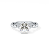 Round Solitaire Lab Grown Diamond Engagement Ring