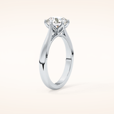 1.62 CT Round Shaped Solitaire Moissanite Engagement Ring